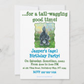 Shaggy Sheep Dog Party Center Kaart (Achterkant)