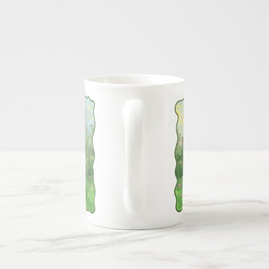 Shaggy Sheep Dog Porselein Kop (Achterkant)