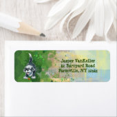 Shaggy Sheep Dog Stationery Etiket (Insitu)