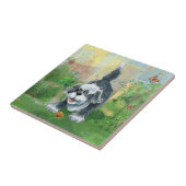 Shaggy Sheep Dog Tegeltje (Zijkant)