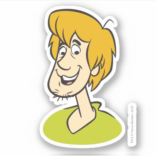 Shaggy Smiling Sticker (Voorkant)
