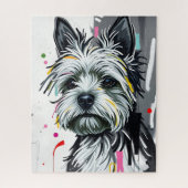 Shaggy Terrier Dog Legpuzzel (Verticaal)
