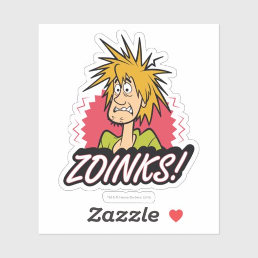 Shaggy "Zoinks!" Grafisch Sticker (Vel)