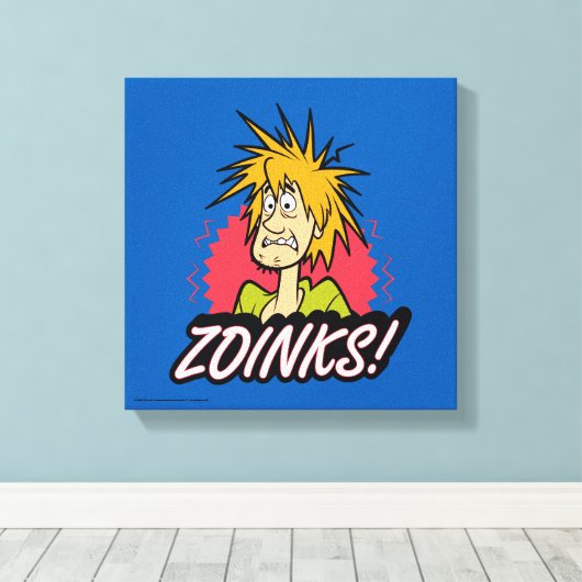 Shaggy "Zoinks!" Graphic Canvas Afdruk (Insitu (Houten vloer))