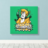 Shaggy "Zoinks!" Halftone Graphic Canvas Afdruk (Insitu (Houten vloer))