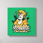 Shaggy "Zoinks!" Halftone Graphic Canvas Afdruk (Voorkant)