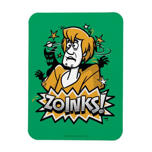 Shaggy "Zoinks!" Halftone Graphic Magneet (Verticaal)