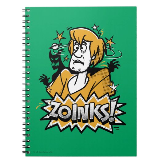 Shaggy "Zoinks!" Halftone Graphic Notitieboek (Voorkant)