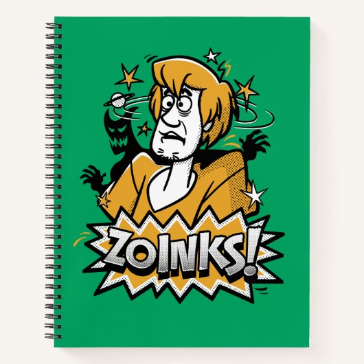 Shaggy "Zoinks!" Halftone Graphic Notitieboek (Voorkant)