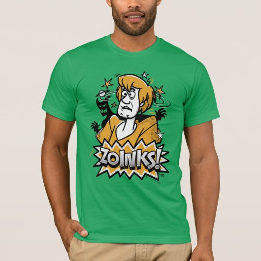 Shaggy "Zoinks!" Halftone Graphic T-shirt (Voorkant)