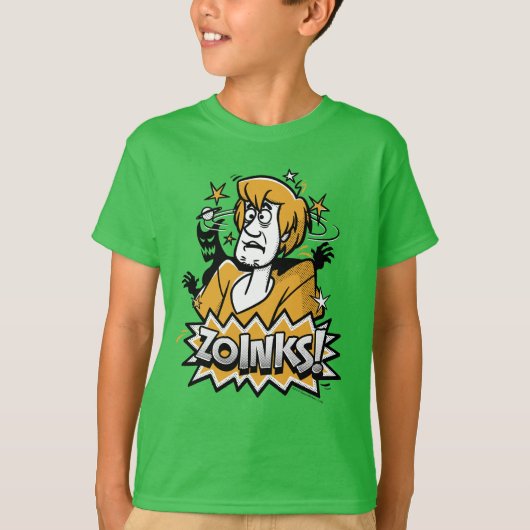 Shaggy "Zoinks!" Halftone Graphic T-shirt (Voorkant)