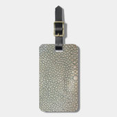 Shagreen Beige Bagagelabel (Voorkant verticaal)
