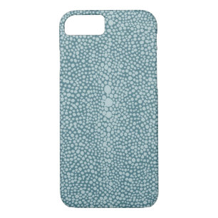 Shagreen in Aqua en Blauwgroen iPhone 8/7 Hoesje