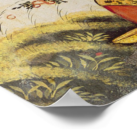 Shah Abbas I en een Courtier-aanbod Poster (Hoek)