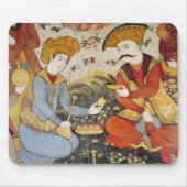 Shah Abbas I en een Courtier Muismat (Voorkant)
