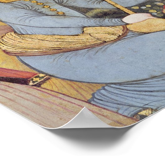 Shah Abbas I en een Courtier Poster (Hoek)