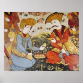 Shah Abbas I en een Courtier Poster (Voorkant)