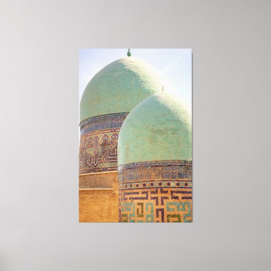 Shah-i-Zinda Ensemble in Samarkand, Oezbekistan Canvas Afdruk (Voorkant)