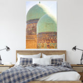 Shah-i-Zinda Ensemble in Samarkand, Oezbekistan Canvas Afdruk (Insitu (Slaapkamer))