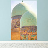 Shah-i-Zinda Ensemble in Samarkand, Oezbekistan Canvas Afdruk (Insitu (Houten vloer))
