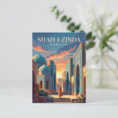Shah-i-Zinda Oezbekistan Briefkaart (Staand voorkant)