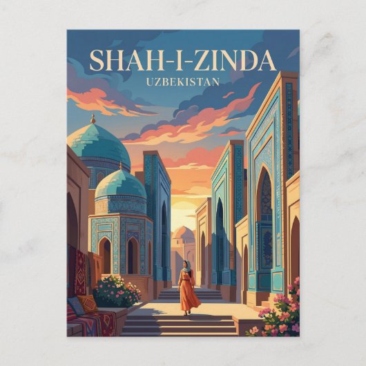 Shah-i-Zinda Oezbekistan Briefkaart (Voorkant)
