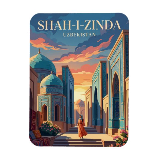 Shah-i-Zinda Oezbekistan Magneet (Verticaal)