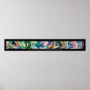 Shahada Arabic Calligraphy ف-ا-لط-ل----tussen-en-v Poster