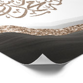 Shahada Arabisch Calligrafie, islamitische kunstma Poster (Hoek)
