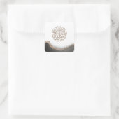 Shahada Arabisch Calligrafie, islamitische kunstma Vierkante Sticker (Tas)