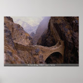 Shahara Bridge, 9000 ft. chasm, Jemen Poster (Voorkant)