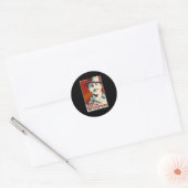 Shaheed Bhagat Singh Revolutie Ronde Sticker (Envelop)