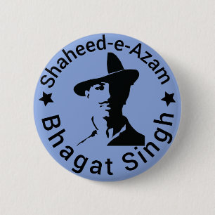 Shaheed-e-Azam Bhagat Singh Ronde Button 5,7 Cm