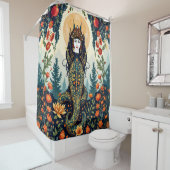 Shahmaran Mythology Douchegordijn - Mystiek (In situ)