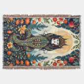 Shahmaran Patroon Gooi Deken – Mystiek Midden (Voorkant)