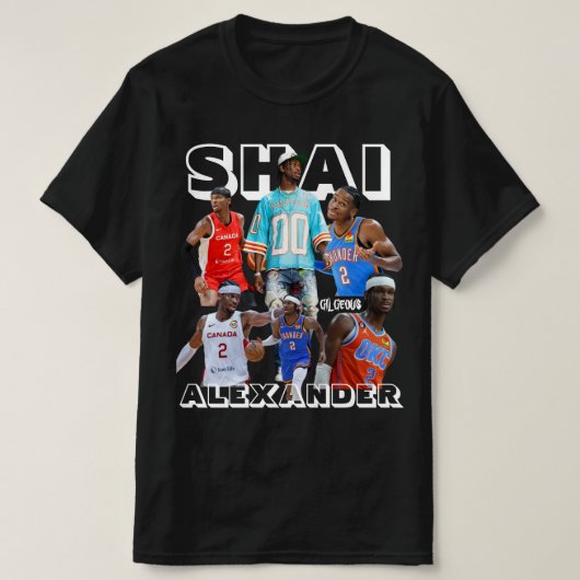 Shai Gilgeous Alexander T-shirt (Design voorkant)