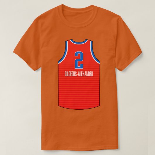Shai GilgeousAlexander Oklahoma City Jersey Qiangy T-shirt (Design voorkant)