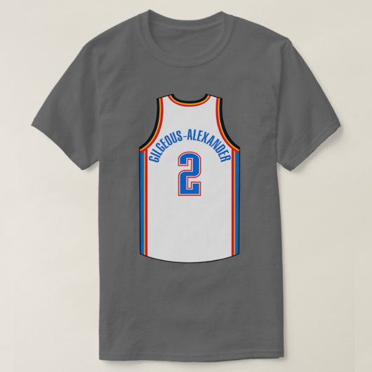 Shai GilgeousAlexander Oklahoma City Jersey Qiangy T-shirt (Design voorkant)