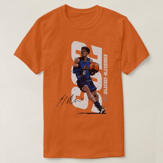 Shai GilgeousAlexander Oklahoma City Verticaal 1 T-shirt (Design voorkant)