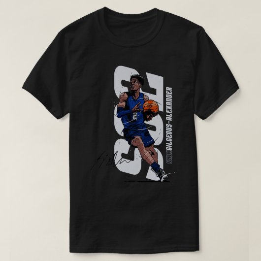 Shai GilgeousAlexander Oklahoma City Verticaal T-shirt (Design voorkant)