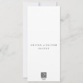 Shailene Zwart en Wit Gelofte Vernieuwing Kaart (Achterkant)