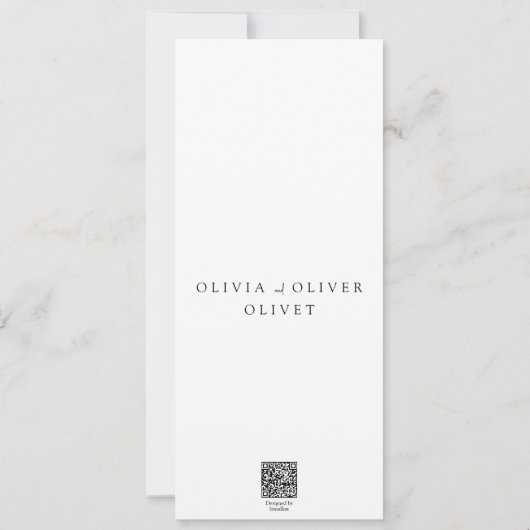 Shailene Zwart en Wit Gelofte Vernieuwing Kaart (Achterkant)