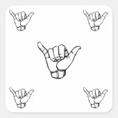 SHAKA ASL STICKERS (Voorkant)