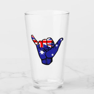 Shaka Australia Flag Glas