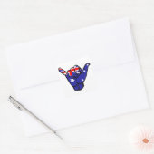 Shaka Australia Flag Vierkante Sticker (Envelop)