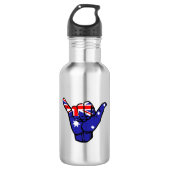 Shaka Australia Flag Waterfles (Voorkant)