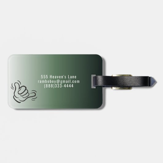 Shaka Bagagelabels (Achterkant horizontaal)