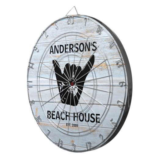 Shaka Beach House Surfer  Dartbord (Voorkant Rechts)