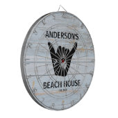 Shaka Beach House Surfer  Dartbord (Voorkant Links)