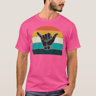 Shaka en Surf Sign Cool  Surfer T-shirt